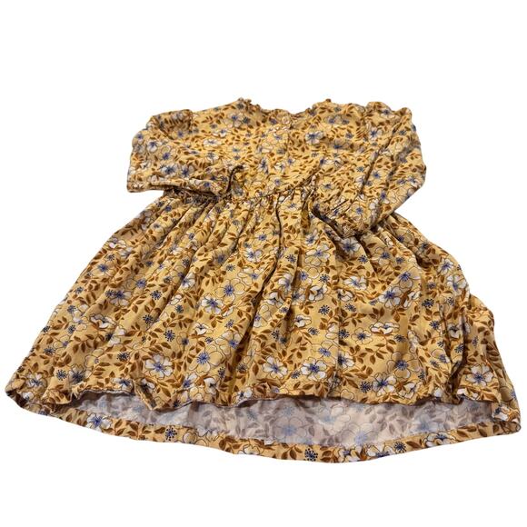 Daisy Fuentes Toddler Girl 3T Floral Long Sleeve Fall Dress - Picture 2 of 4